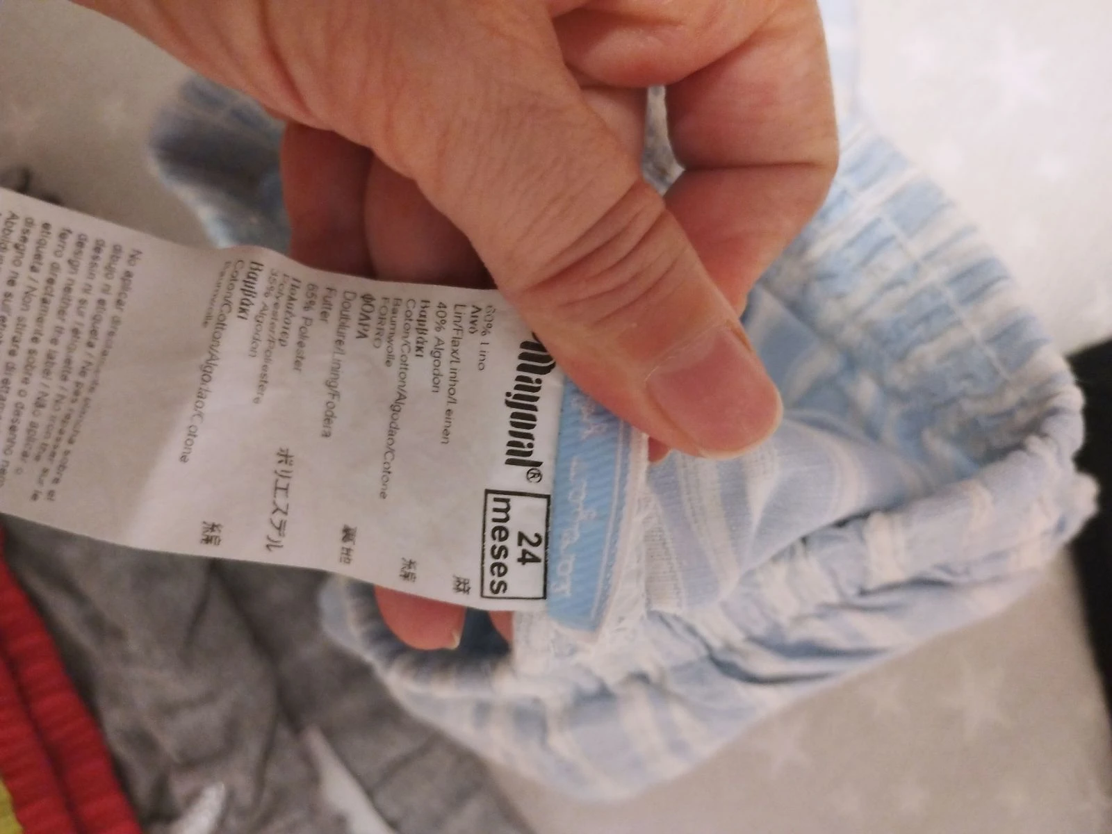 Mayoral Short de linho de riscas tamanho 2 anos – photo 6